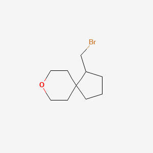 molecular formula C10H17BrO B2486294 1-(溴甲基)-8-氧代螺[4.5]癸烷 CAS No. 1699626-86-2