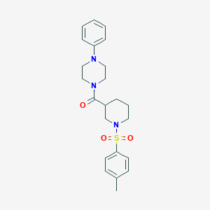 {1-[(4-Methylphenyl)sulfonyl]-3-piperidyl}(4-phenylpiperazino)methanone