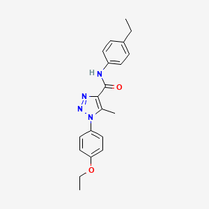 molecular formula C20H22N4O2 B2486338 1-(4-ethoxyphenyl)-N-(4-ethylphenyl)-5-methyl-1H-1,2,3-triazole-4-carboxamide CAS No. 866872-66-4