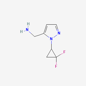 (1-(2,2-Difluorocyclopropyl)-1H-pyrazol-5-yl)methanamine