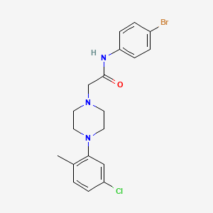 molecular formula C19H21BrClN3O B2486372 N-(4-bromophenyl)-2-[4-(5-chloro-2-methylphenyl)piperazin-1-yl]acetamide CAS No. 889807-55-0
