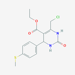 Ethyl 6-(chloromethyl)-4-[4-(methylsulfanyl)phenyl]-2-oxo-1,2,3,4-tetrahydropyrimidine-5-carboxylate