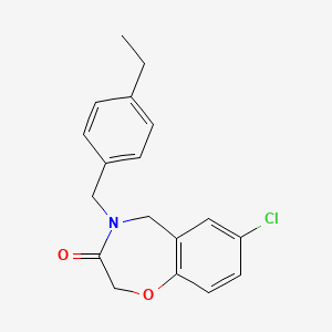7-chloro-4-(4-ethylbenzyl)-4,5-dihydro-1,4-benzoxazepin-3(2H)-one