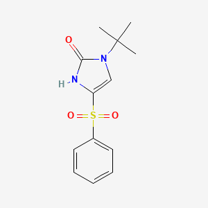 1-(tert-butyl)-4-(phenylsulfonyl)-1,3-dihydro-2H-imidazol-2-one