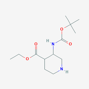 Ethyl 3-((tert-butoxycarbonyl)amino)piperidine-4-carboxylate
