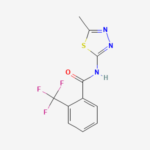 N-(5-methyl-1,3,4-thiadiazol-2-yl)-2-(trifluoromethyl)benzamide