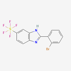 2-(2-Bromophenyl)-5-(pentafluorosulfanyl)-1H-benzoimidazole