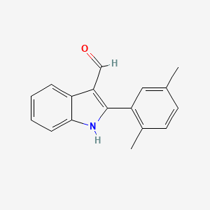 molecular formula C17H15NO B2486430 2-(2,5-dimethylphenyl)-1H-indole-3-carbaldehyde CAS No. 590391-00-7