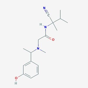N-(1-cyano-1,2-dimethylpropyl)-2-{[1-(3-hydroxyphenyl)ethyl](methyl)amino}acetamide