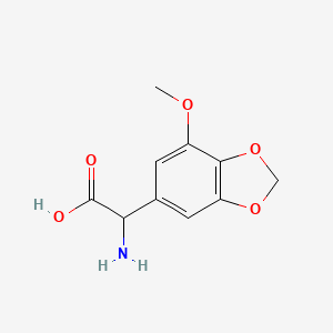 2-Amino-2-(7-methoxy-1,3-benzodioxol-5-yl)acetic acid