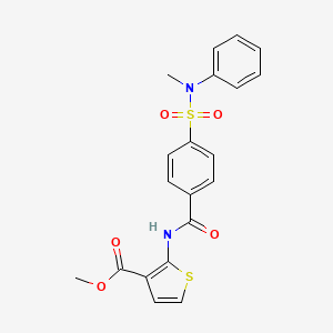 methyl 2-(4-(N-methyl-N-phenylsulfamoyl)benzamido)thiophene-3-carboxylate