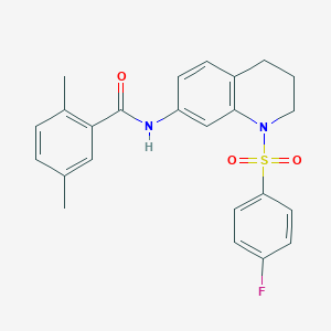 N-(1-((4-fluorophenyl)sulfonyl)-1,2,3,4-tetrahydroquinolin-7-yl)-2,5-dimethylbenzamide