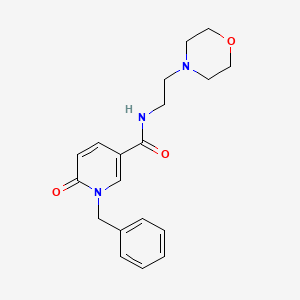 1-benzyl-N-(2-morpholin-4-ylethyl)-6-oxopyridine-3-carboxamide