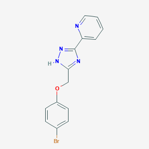 2-{3-[(4-bromophenoxy)methyl]-1H-1,2,4-triazol-5-yl}pyridine