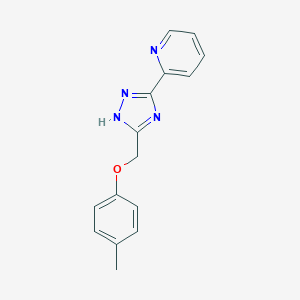 2-[5-[(4-methylphenoxy)methyl]-1H-1,2,4-triazol-3-yl]pyridine