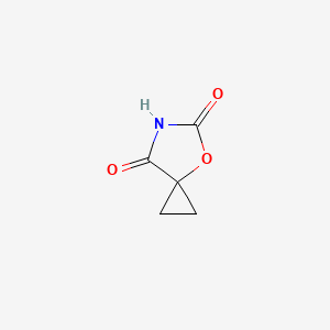 molecular formula C5H5NO3 B2486505 4-Oxa-6-azaspiro[2.4]heptane-5,7-dione CAS No. 1695042-94-4