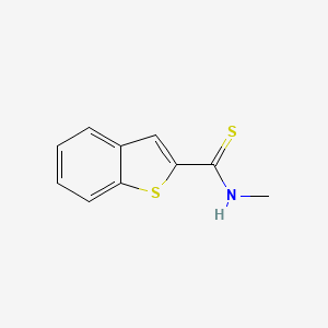 molecular formula C10H9NS2 B2486515 Benzo[b]thiophene-2-carbothioamide, N-methyl- CAS No. 144381-05-5