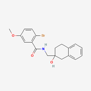 molecular formula C19H20BrNO3 B2486529 2-bromo-N-((2-hydroxy-1,2,3,4-tetrahydronaphthalen-2-yl)methyl)-5-methoxybenzamide CAS No. 1421529-21-6