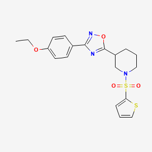 3-[3-(4-Ethoxyphenyl)-1,2,4-oxadiazol-5-yl]-1-(thiophene-2-sulfonyl)piperidine