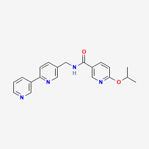 molecular formula C20H20N4O2 B2486538 N-([2,3'-bipyridin]-5-ylmethyl)-6-isopropoxynicotinamide CAS No. 2034401-21-1