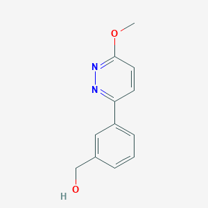 molecular formula C12H12N2O2 B2486559 (3-(6-甲氧吡啶并[3,2-d]嘧啶-3-基)苯基)甲醇 CAS No. 1349716-75-1