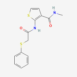 N-methyl-2-(2-(phenylthio)acetamido)thiophene-3-carboxamide