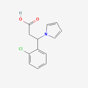 3-(2-chlorophenyl)-3-(1H-pyrrol-1-yl)propanoic acid