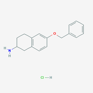 6-(Benzyloxy)-1,2,3,4-tetrahydronaphthalen-2-amine hydrochloride