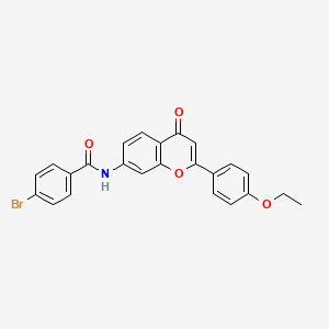 molecular formula C24H18BrNO4 B2486599 4-bromo-N-[2-(4-ethoxyphenyl)-4-oxo-4H-chromen-7-yl]benzamide CAS No. 923140-15-2