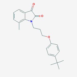 1-[3-(4-Tert-butylphenoxy)propyl]-7-methyl-isatin