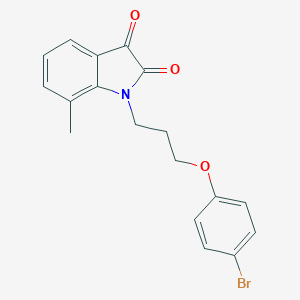 1-[3-(4-bromophenoxy)propyl]-7-methyl-1H-indole-2,3-dione