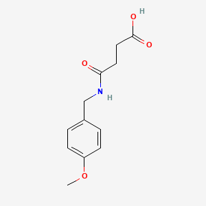 molecular formula C12H15NO4 B2486624 4-[(4-Methoxybenzyl)amino]-4-oxobutanoic acid CAS No. 724736-17-8