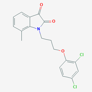 1-[3-(2,4-dichlorophenoxy)propyl]-7-methyl-1H-indole-2,3-dione
