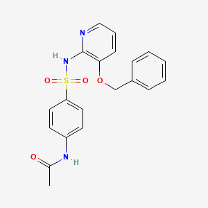 molecular formula C20H19N3O4S B2486641 N-[4-({[3-(benzyloxy)-2-pyridinyl]amino}sulfonyl)phenyl]acetamide CAS No. 1024400-41-6