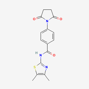 N-(4,5-dimethylthiazol-2-yl)-4-(2,5-dioxopyrrolidin-1-yl)benzamide
