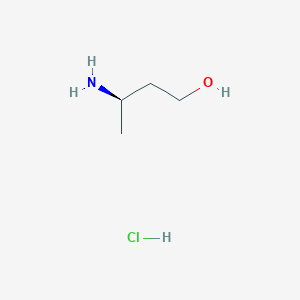 molecular formula C4H12ClNO B2486663 (3R)-3-aminobutan-1-ol hydrochloride CAS No. 2207524-70-5