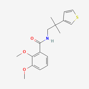 molecular formula C17H21NO3S B2486671 2,3-dimethoxy-N-(2-methyl-2-(thiophen-3-yl)propyl)benzamide CAS No. 2309592-19-4