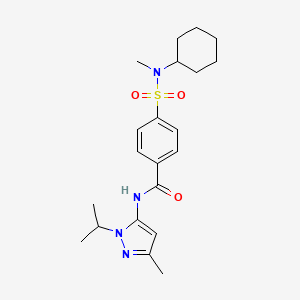 4-(N-cyclohexyl-N-methylsulfamoyl)-N-(1-isopropyl-3-methyl-1H-pyrazol-5-yl)benzamide