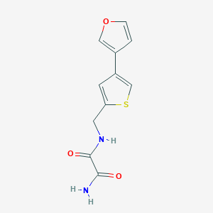 molecular formula C11H10N2O3S B2486695 N'-[[4-(Furan-3-yl)thiophen-2-yl]methyl]oxamide CAS No. 2380039-93-8