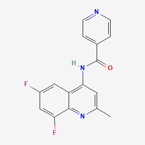 N-(6,8-difluoro-2-methylquinolin-4-yl)pyridine-4-carboxamide
