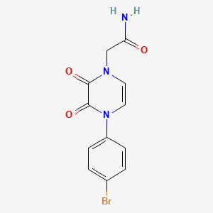 2-[4-(4-Bromophenyl)-2,3-dioxopyrazin-1-yl]acetamide