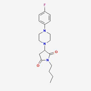 1-Butyl-3-[4-(4-fluorophenyl)piperazin-1-yl]pyrrolidine-2,5-dione
