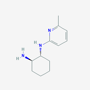 molecular formula C12H19N3 B2486719 (1R,2R)-2-N-(6-Methylpyridin-2-yl)cyclohexane-1,2-diamine CAS No. 1909287-69-9