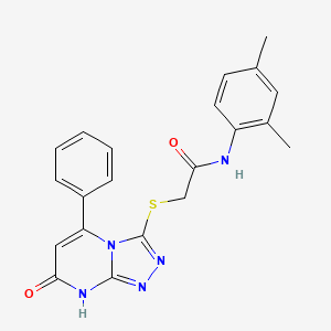 N-(2,4-dimethylphenyl)-2-((7-oxo-5-phenyl-7,8-dihydro-[1,2,4]triazolo[4,3-a]pyrimidin-3-yl)thio)acetamide