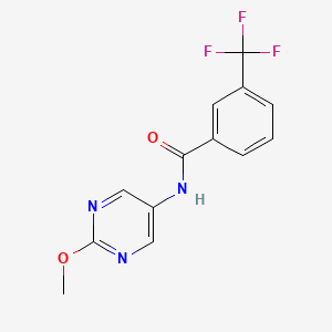 molecular formula C13H10F3N3O2 B2486724 N-(2-methoxypyrimidin-5-yl)-3-(trifluoromethyl)benzamide CAS No. 1396684-53-9