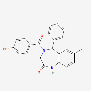 4-(4-bromobenzoyl)-7-methyl-5-phenyl-4,5-dihydro-1H-benzo[e][1,4]diazepin-2(3H)-one