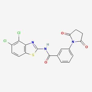 N-(4,5-dichlorobenzo[d]thiazol-2-yl)-3-(2,5-dioxopyrrolidin-1-yl)benzamide