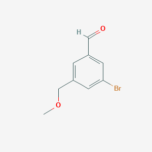 molecular formula C9H9BrO2 B2486753 3-溴-5-(甲氧基甲基)苯甲醛 CAS No. 1646314-11-5
