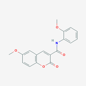 6-methoxy-N-(2-methoxyphenyl)-2-oxo-2H-chromene-3-carboxamide