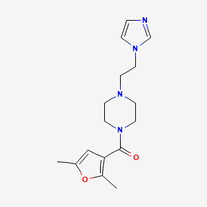 (4-(2-(1H-imidazol-1-yl)ethyl)piperazin-1-yl)(2,5-dimethylfuran-3-yl)methanone